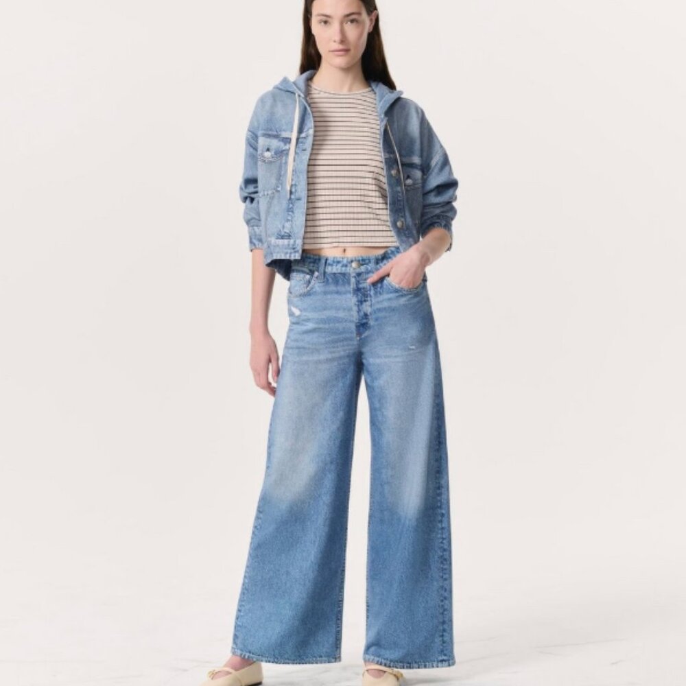 Sz 32 ✨🖤 rag & bone Miramar Terry Sofia Ankle-length pants soft jeans